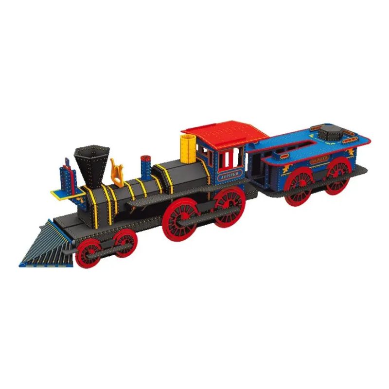 CONSTRUYE UNA LOCOMOTORA 3D - LIBRO + LOCMOTORA PARA ARMAR (Nuevo) - Miniatura 3