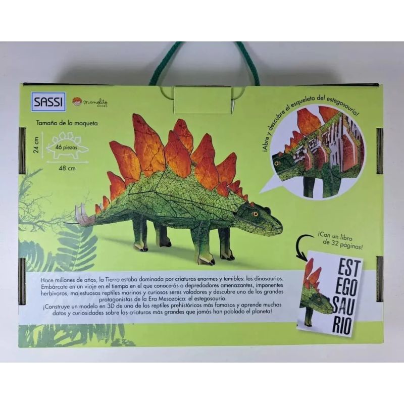 ERA DE LOS DINOSAURIOS, LA - ESTEGOSAURIO - LIBRO + MAQUETA 3D (Nuevo) - Miniatura 8