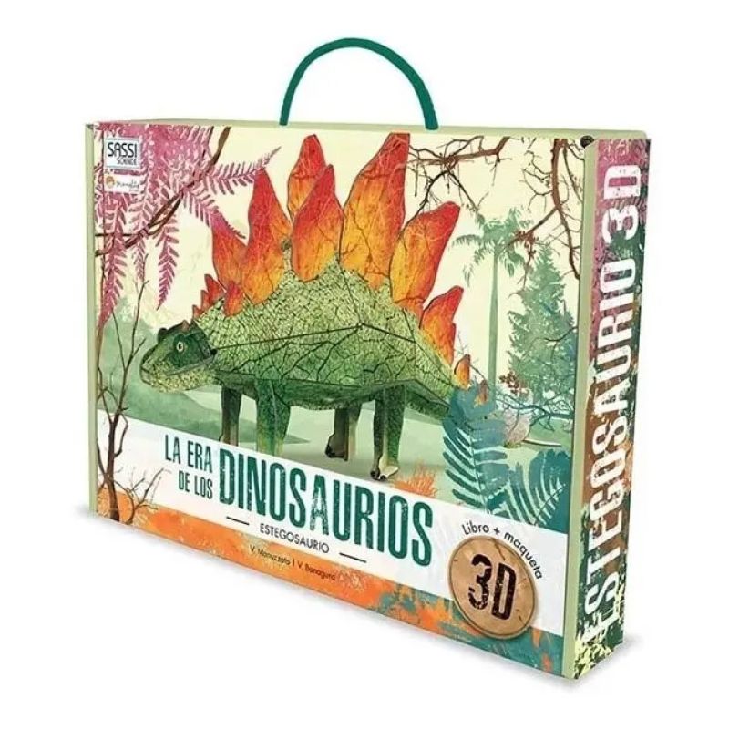 ERA DE LOS DINOSAURIOS, LA - ESTEGOSAURIO - LIBRO + MAQUETA 3D (Nuevo)