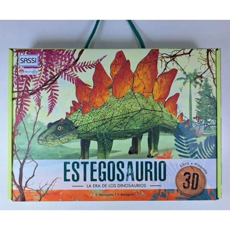 ERA DE LOS DINOSAURIOS, LA - ESTEGOSAURIO - LIBRO + MAQUETA 3D (Nuevo) - Miniatura 4
