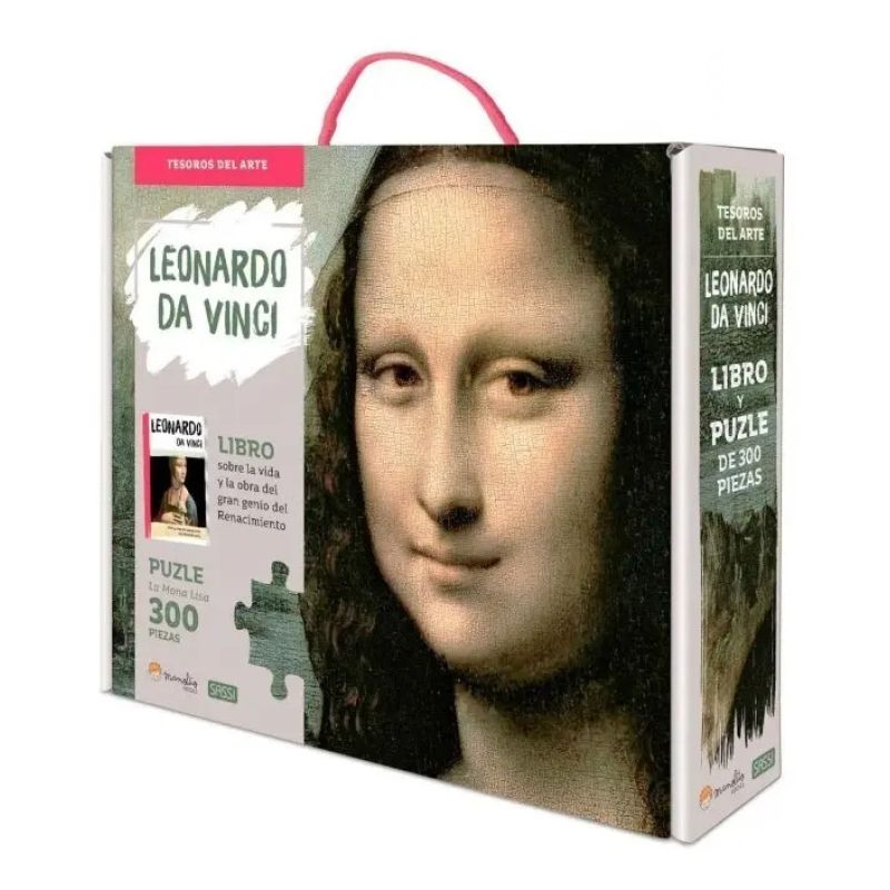 LEONARDO DA VINCI - LA MONNA LISA - LIBRO + PUZZLE 300 PIEZAS (Nuevo)