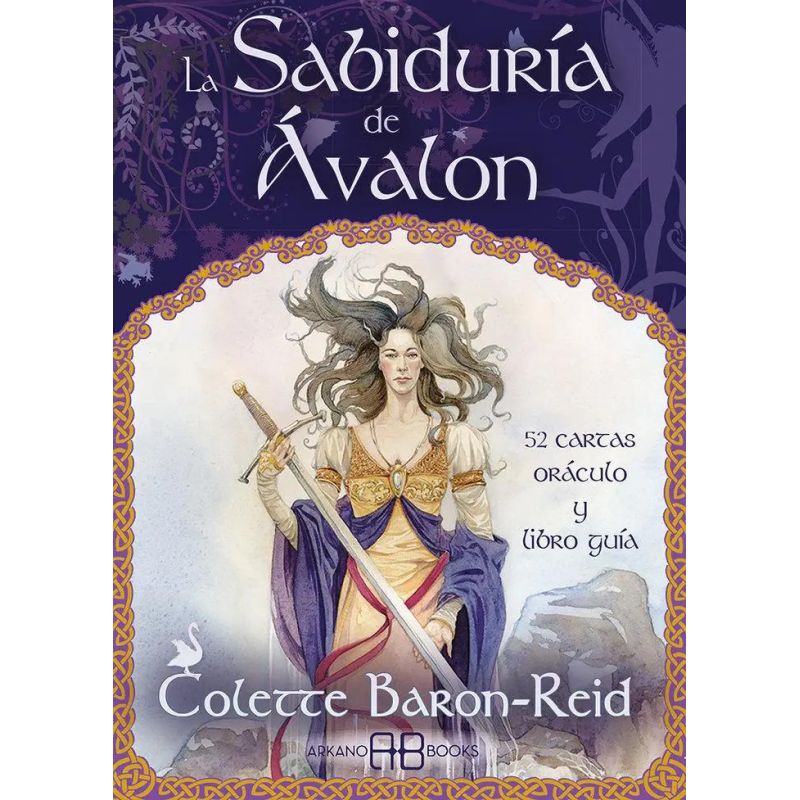 SABIDURIA DE AVALON - 52 CARTAS - ORACULO Y LIBRO GUIA (Nuevo)