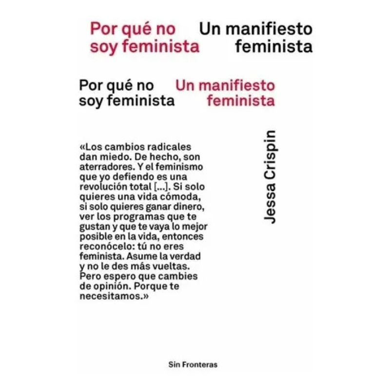 POR QUE NO SOY FEMINISTA (Nuevo)