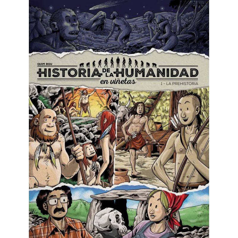 HISTORIA DE LA HUMANIDAD EN VIÑETAS - VOL1 LA PREHISTORIA - TD (Nuevo)