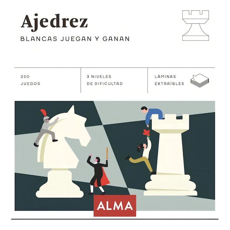 AJEDREZ - BLANCAS JUEGAN Y GANAN (Nuevo)