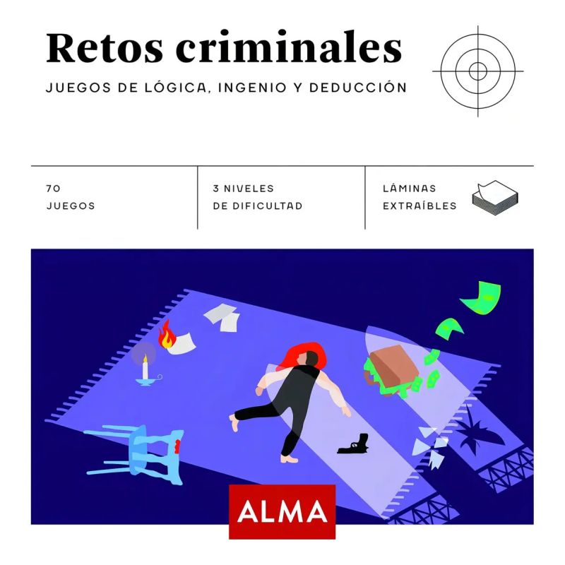 RETOS CRIMINALES - JUEGOS DE LOGICA INGENIO Y DEDUCCION (Nuevo)