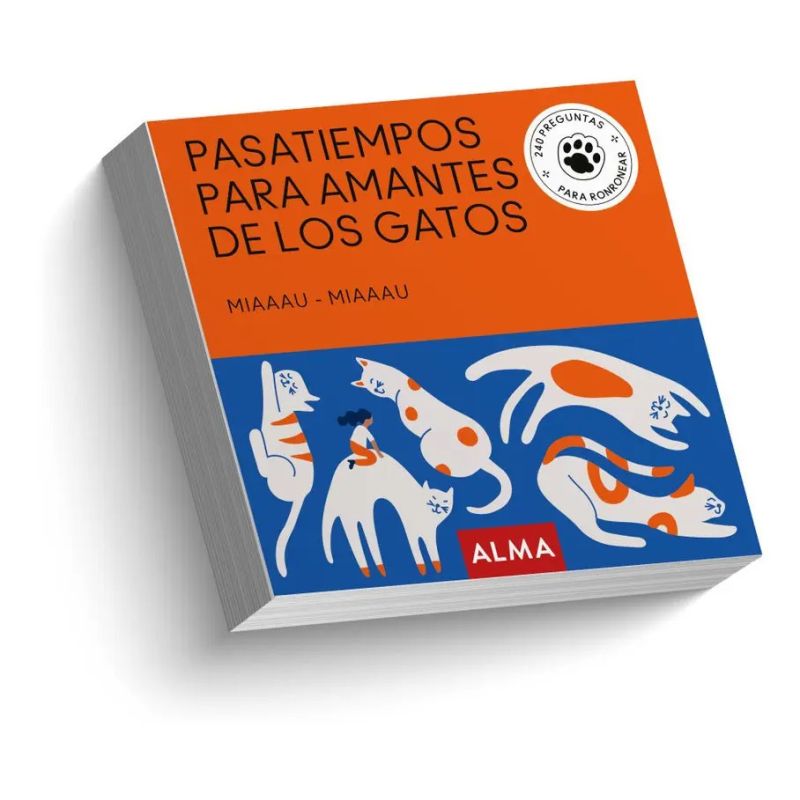 PASATIEMPOS PARA AMANTES DE LOS GATOS - LIBRO BLOCK (Nuevo)
