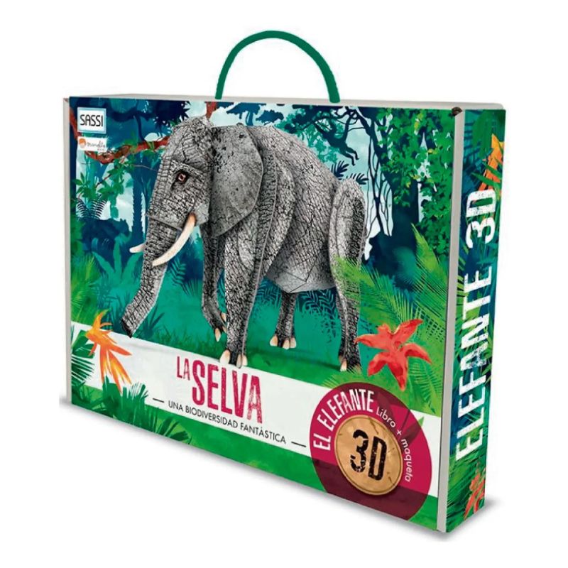 SELVA, LA - UNA BIODIVERSIDAD FANTASTICA - MAQUETA DE ELEFANTE 3D (Nuevo)