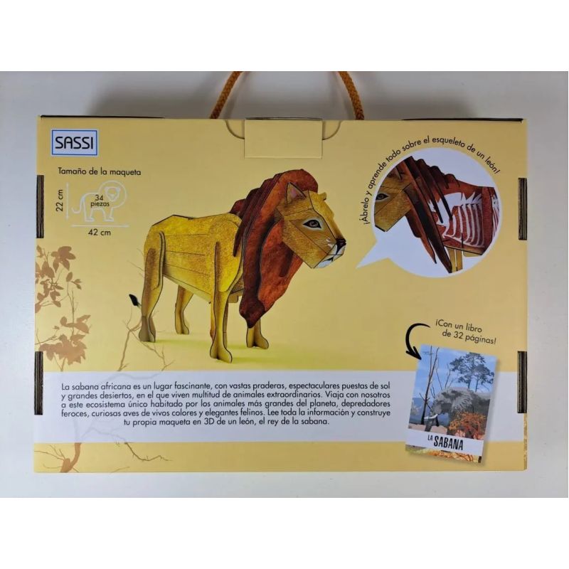 SABANA, LA - LIBRO + MAQUETA DE LEON 3D (Nuevo) - Miniatura 5