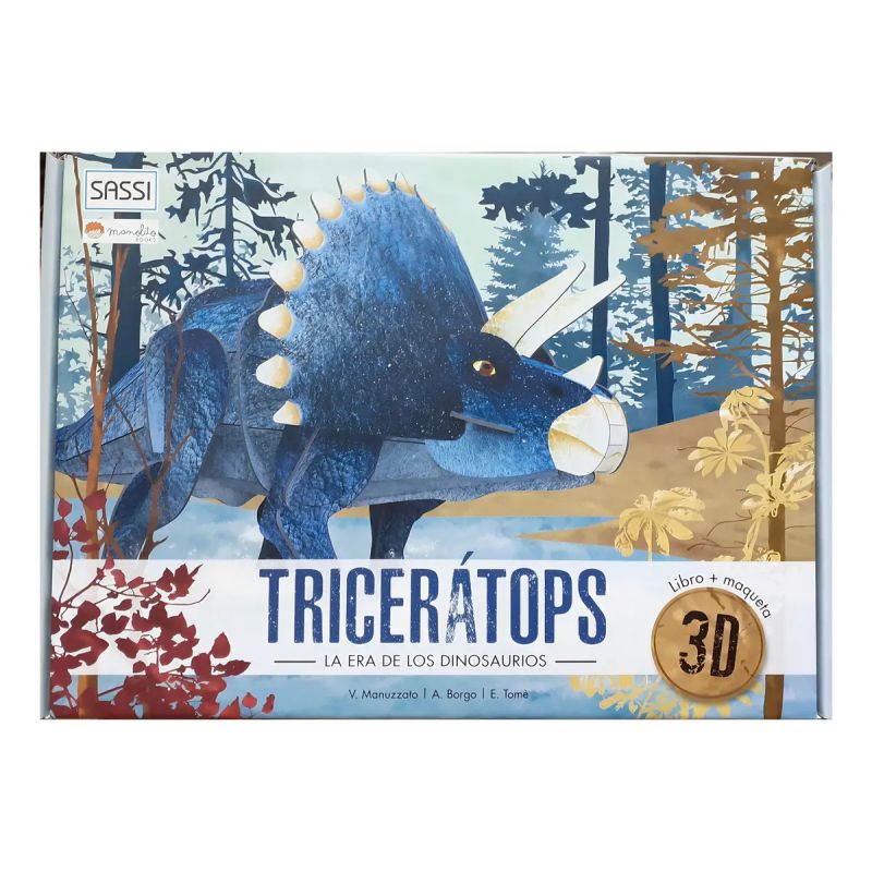 TRICERATOPS - LIBRO + MAQUETA 3D (Nuevo)