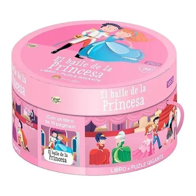 BAILE DE LA PRINCESA, EL - CAJAS REDONDAS - LIBRO + PUZLE GIGANTE (Nuevo) - Miniatura 2