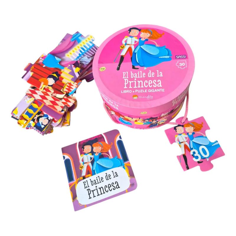 BAILE DE LA PRINCESA, EL - CAJAS REDONDAS - LIBRO + PUZLE GIGANTE (Nuevo)