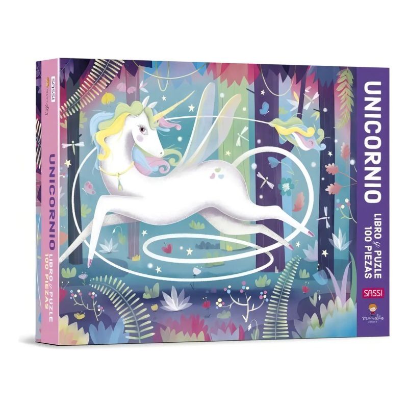 UNICORNIO - LIBRO + PUZZLE 100 PIEZAS (Nuevo)
