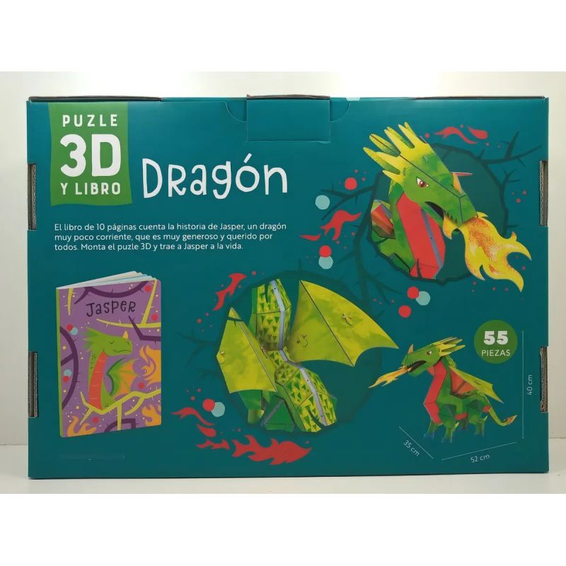 DRAGON - LIBRO + PUZZLE 3D (Nuevo)