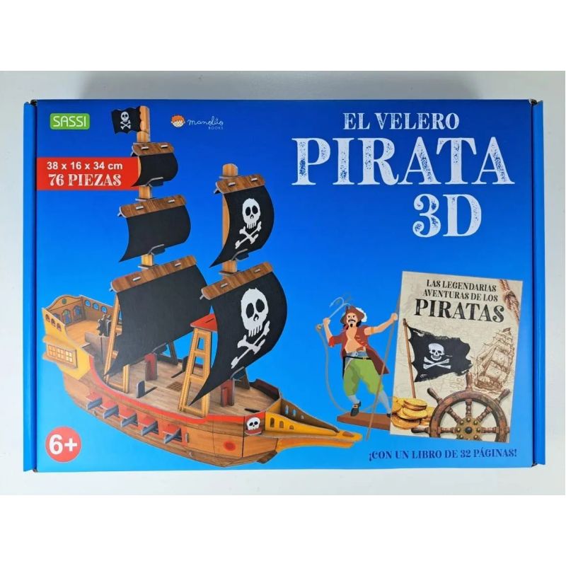 VELERO PIRATA, EL - LIBRO + MAQUETA 3D (Nuevo)