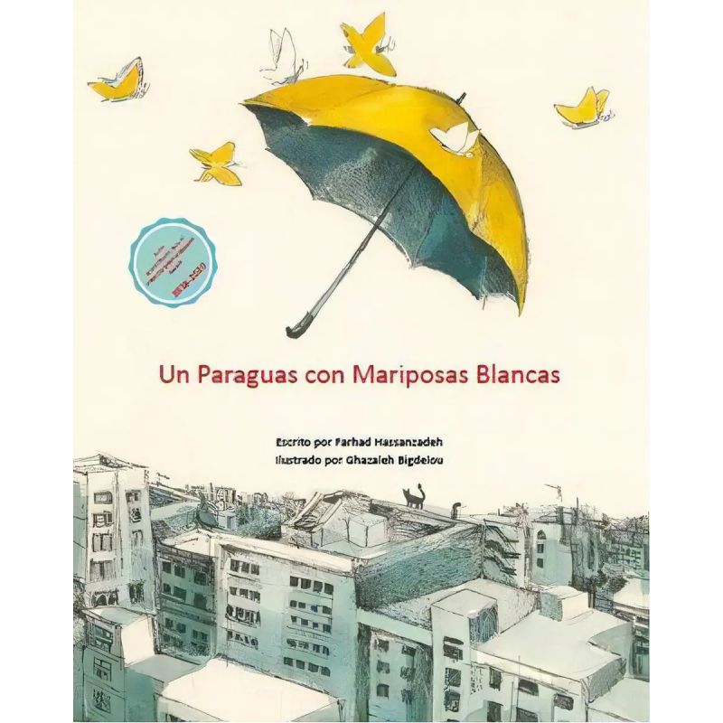 UN PARAGUAS CON MARIPOSAS BLANCAS - TD (Nuevo)