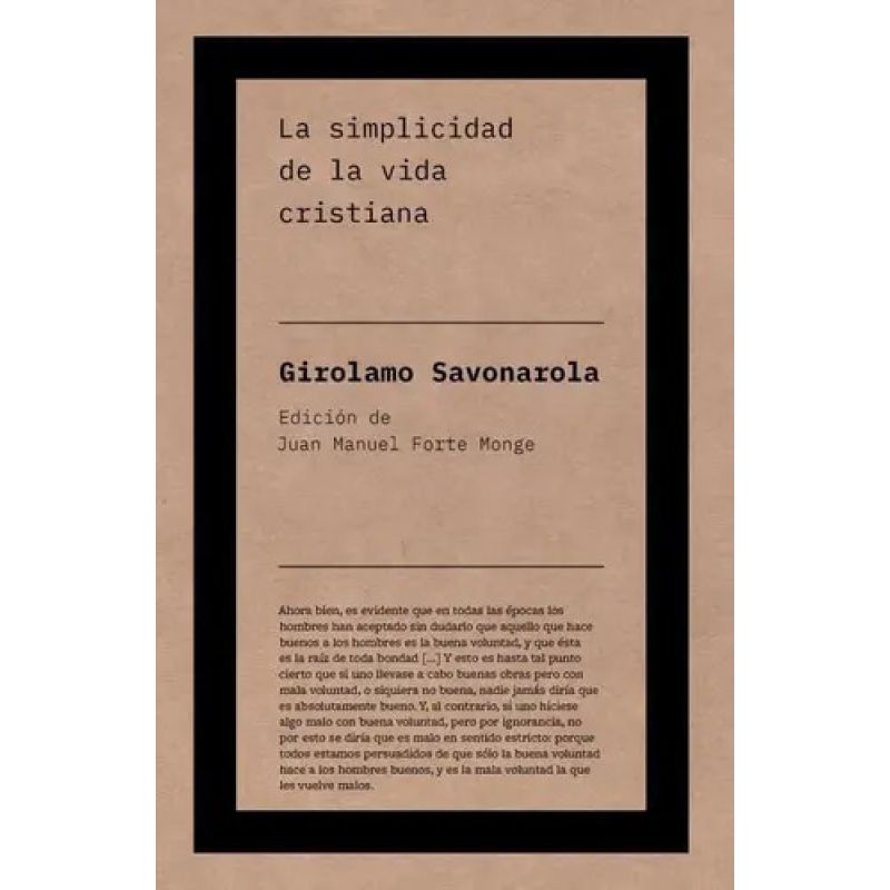SIMPLICIDAD DE LA VIDA CRISTIANA, LA (Nuevo)