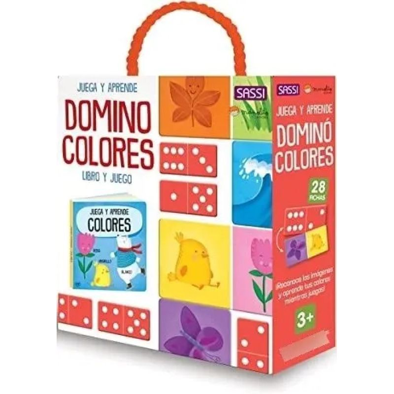 DOMINO COLORES - JUEGA Y APRENDE - LIBRO Y JUEGO (Nuevo)
