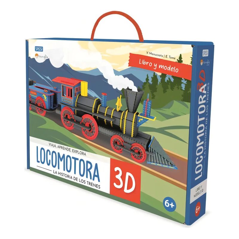 CONSTRUYE UNA LOCOMOTORA 3D - VIAJA, CONOCE, EXPLORA - MOTOR (Nuevo)