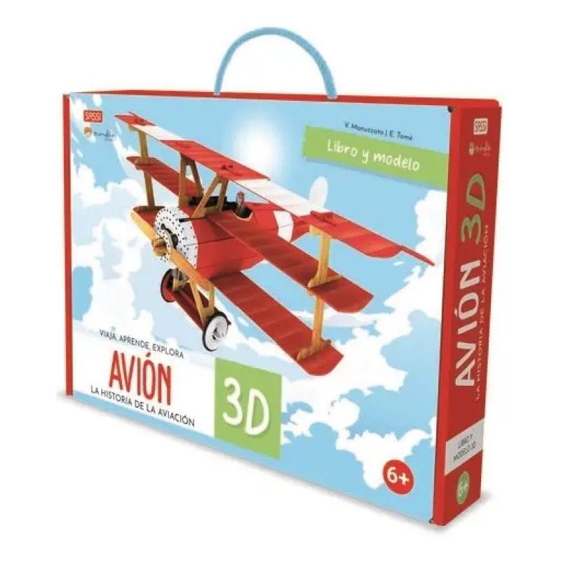 CONSTRUYE EL AVION 3D - VIAJA, CONOCE, EXPLORA - MOTOR (Nuevo)