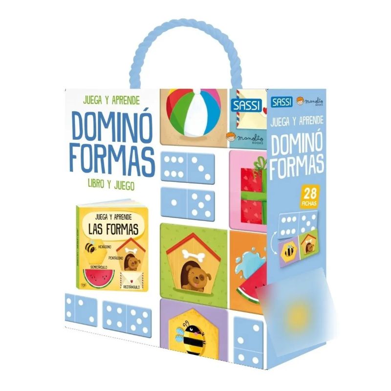 DOMINO FORMAS - JUEGA Y APRENDE - LIBRO Y JUEGO (Nuevo)
