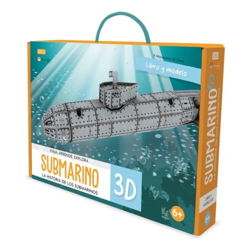 CONSTRUYE EL SUBMARINO 3D - VIAJA, CONOCE, EXPLORA - MOTOR (Nuevo)