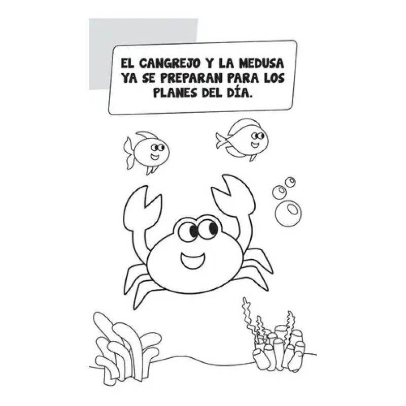 EN EL MAR - MINI SET PARA LEER Y COLOREAR (Nuevo) - Miniatura 6