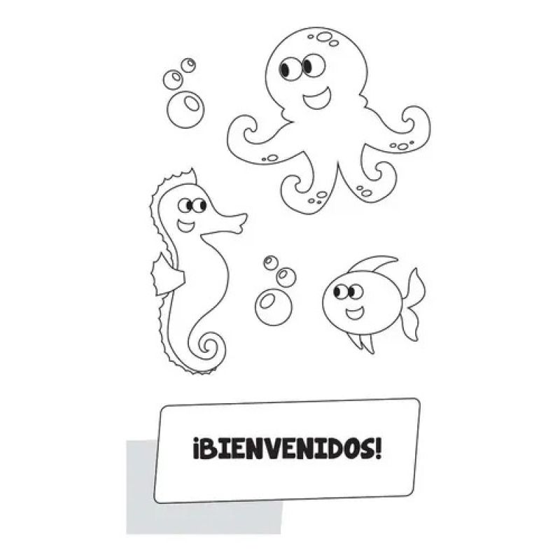 EN EL MAR - MINI SET PARA LEER Y COLOREAR (Nuevo) - Miniatura 5