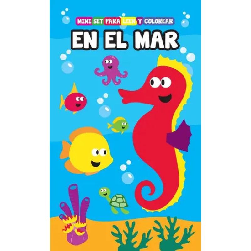 EN EL MAR - MINI SET PARA LEER Y COLOREAR (Nuevo) - Miniatura 2