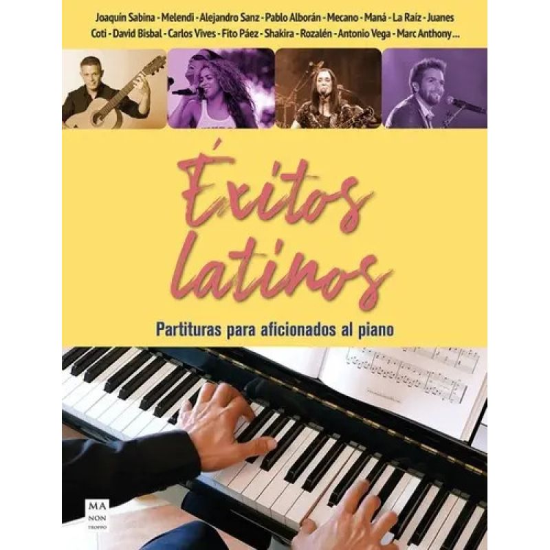 EXITOS LATINOS. PARTITURAS PARA AFICIONADOS AL PIANO (Nuevo)