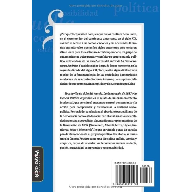 TOCQUEVILLE EN EL FIN DEL MUNDO (Nuevo) - Miniatura 2