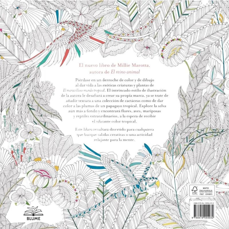 MARAVILLOSO MUNDO TROPICAL, EL - UNA AVENTURA PARA COLOREAR (Nuevo)