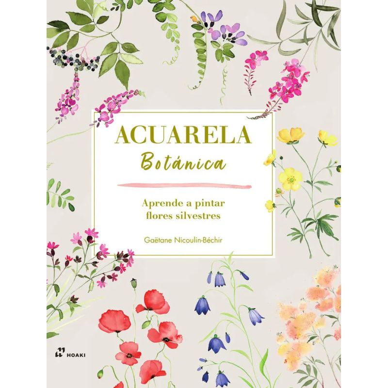 ACUARELA BOTANICA - FLORES SILVESTRES (Nuevo)