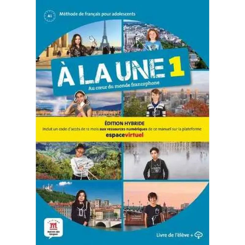 A LA UNE 1 - LIVRE DE L'ELEVE + PLATAFORME (Nuevo)