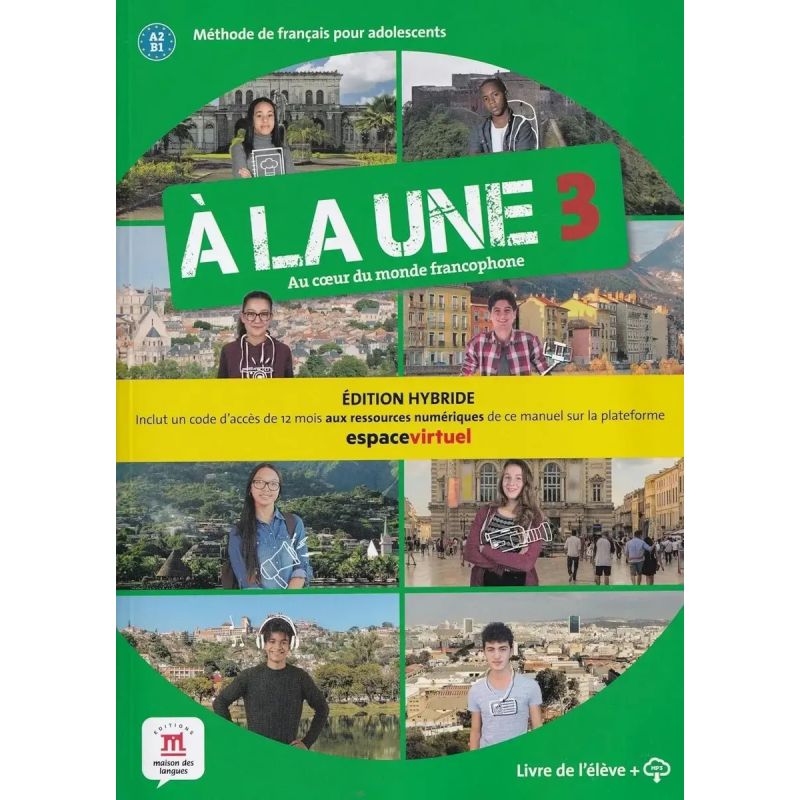 A LA UNE 3 - LIVRE DE L'ELEVE + PLATAFORME (Nuevo)