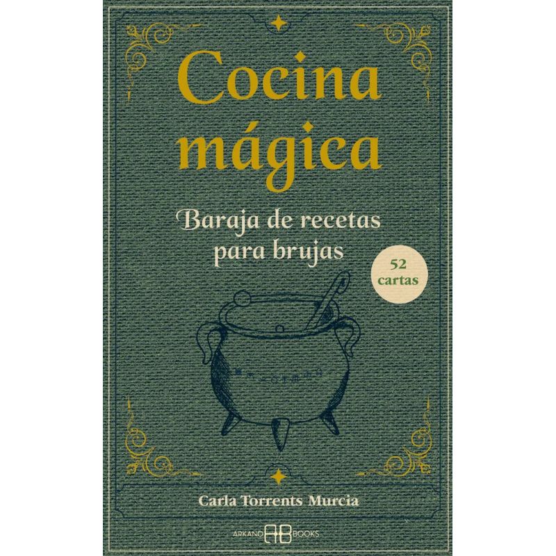COCINA MAGICA - BARAJA DE RECETAS PARA BRUJAS - LIBRO + 52 CARTAS (Nuevo)