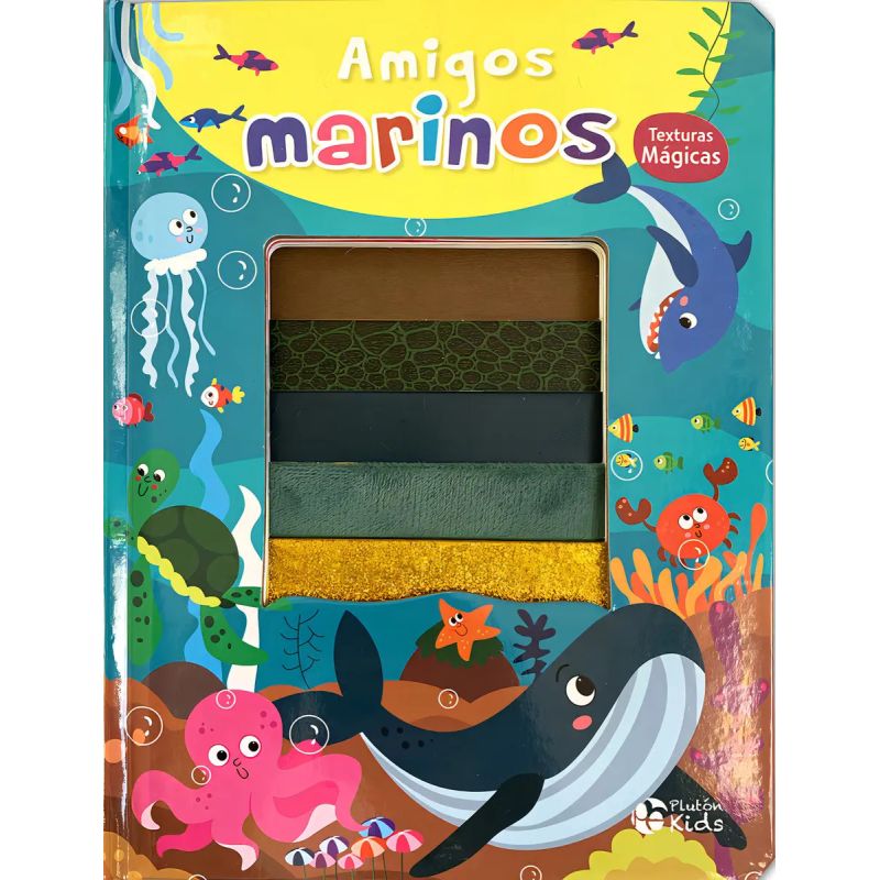 AMIGOS MARINOS - TEXTURAS MAGICAS - CARTONE (Nuevo)