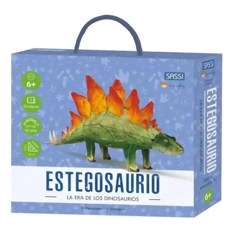 ESTEGOSAURIO - LA ERA DE LOS DINOSAURIOS - MINI DINOSAURIOS 3D (Nuevo)