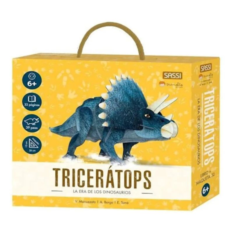 TRICERATOPS - LA ERA DE LOS DINOSAURIOS - MINI DINOSAURIOS 3D (Nuevo)