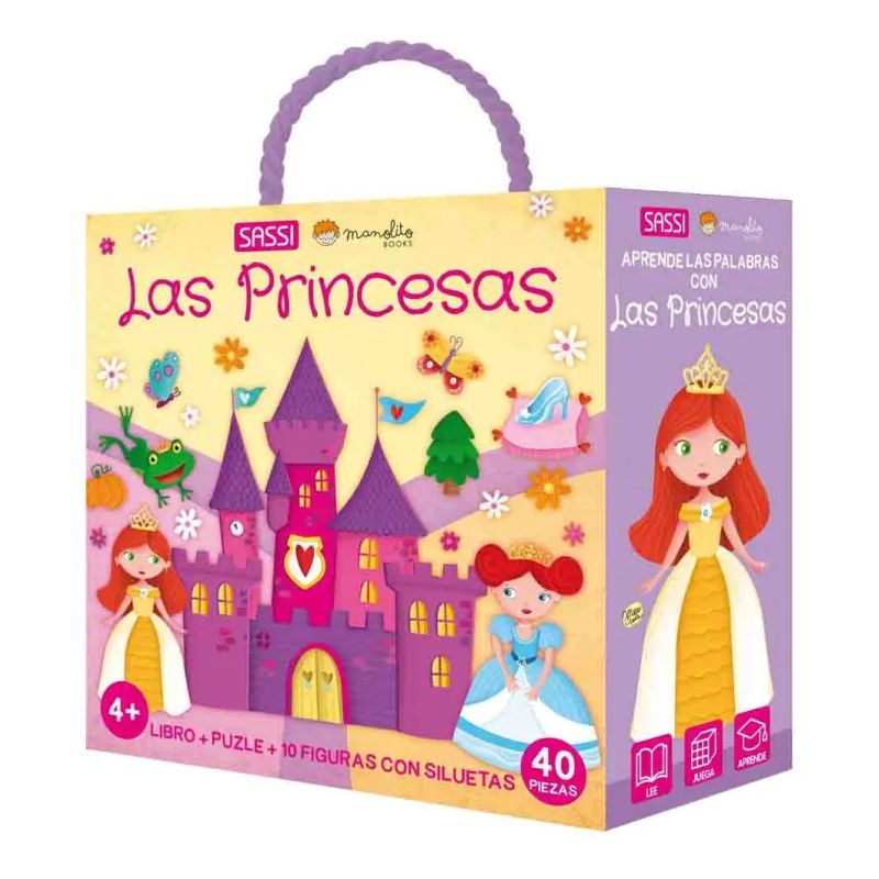 PRINCESAS, LAS - LIBRO + PUZLE + 10 FIGURAS CON SILUETAS (Nuevo)