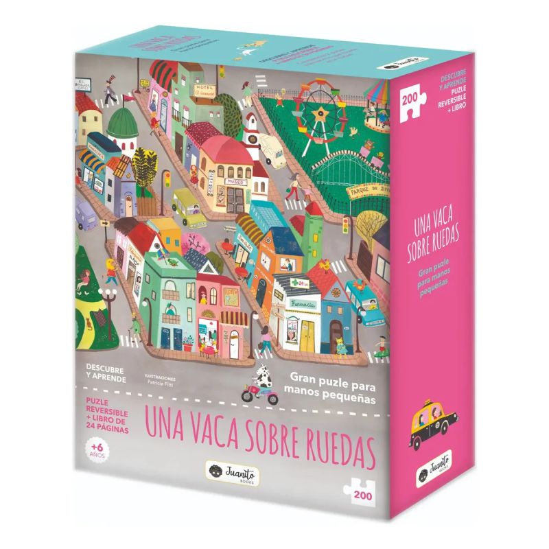 UNA VACA SOBRE RUEDAS - PUZZLES REVERSIBLES (Nuevo)