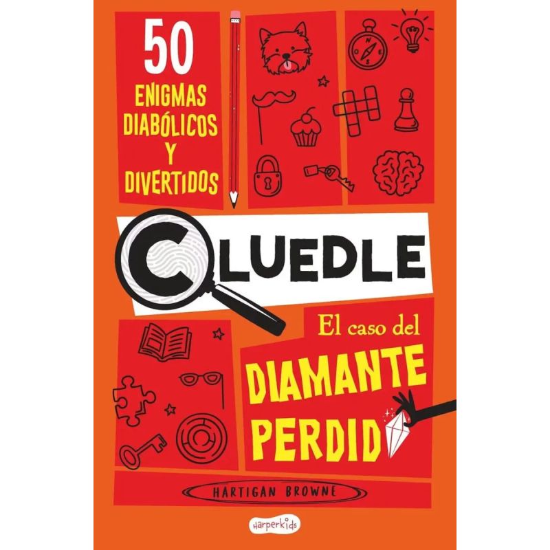 CASO DEL DIAMANTE PERDIDO, EL - CLUEDLE 1 - 50 ENIGMAS DIABOLICOS Y DIVERTIDOS (Nuevo)