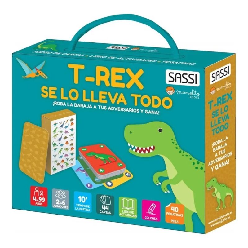 T-REX SE LO LLEVA TODO - JUEGO DE CARTAS (Nuevo)