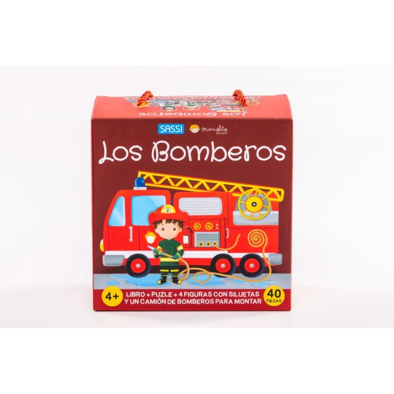 BOMBEROS - LIBRO + PUZLE + 10 FIGURAS (Nuevo) - Miniatura 2