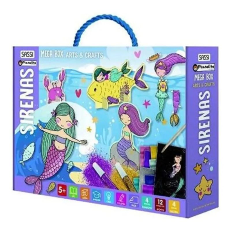 SIRENAS - MEGA BOX ARTS &amp; CRAFTS (Nuevo)