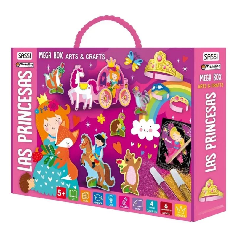 PRINCESAS, LAS - MEGA BOX ARTS &amp; CRAFTS (Nuevo)