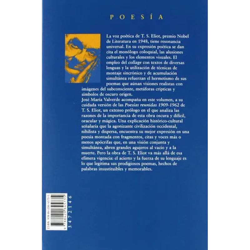 POESIAS REUNIDAS 1909-1962 - T. S. ELIOT - 2/ED. (Nuevo)