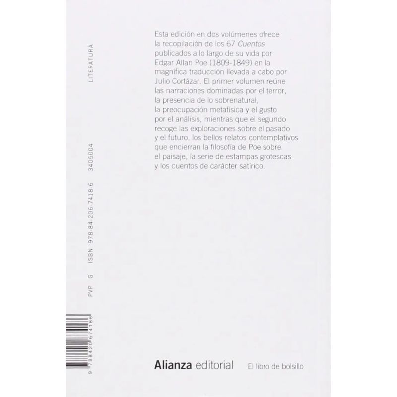 CUENTOS - EDGAR ALLAN POE - VOL.1 (Nuevo)