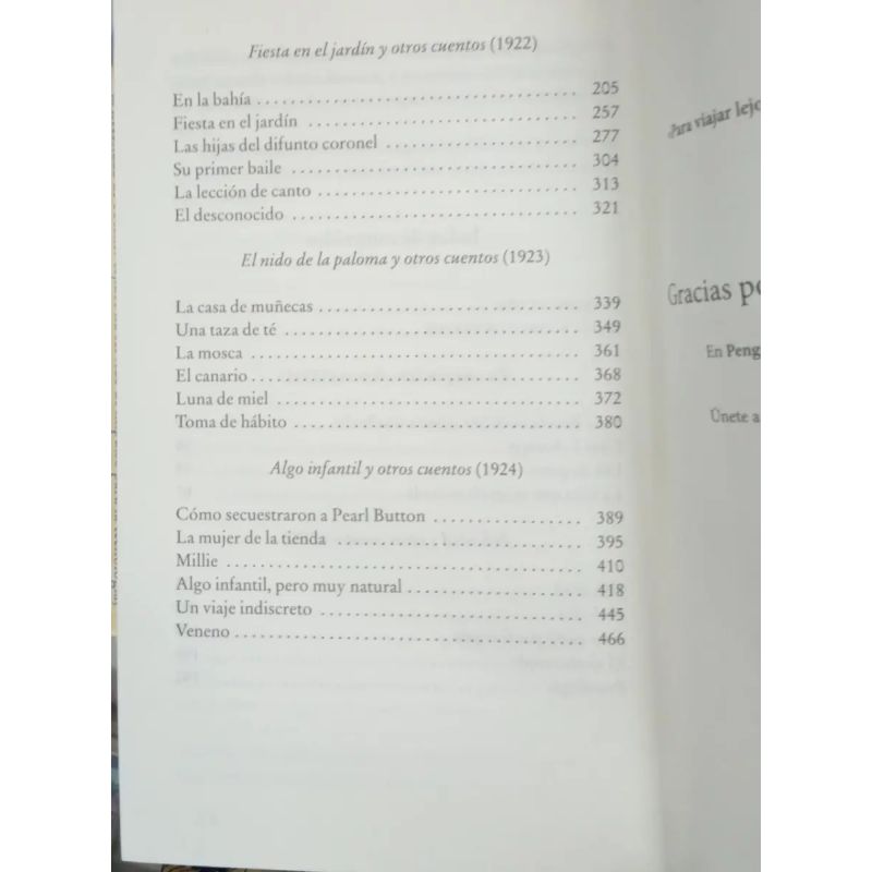 CUENTOS - KATHERINE MANSFIELD (Nuevo) - Miniatura 2