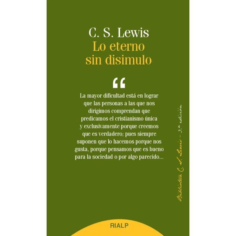LO ETERNO SIN DISIMULO (Nuevo)